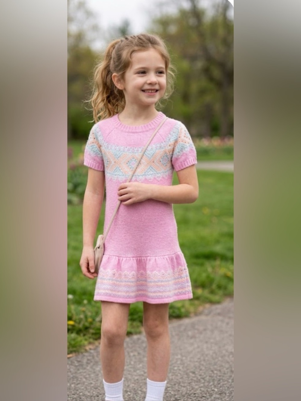 Justice. Pink Ruffled Tiered Casual Dress